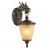 Уличный настенный светильник Favourite Dragon 1716-1W,E27,бежевый